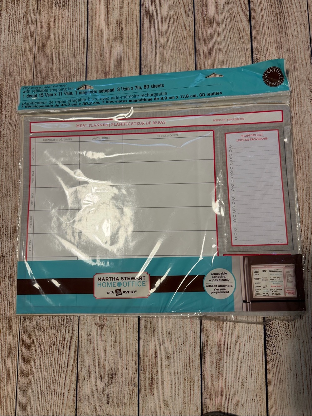 Martha Stewart meal planner